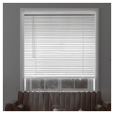 White Cordless Blackout Vinyl Mini Blind 42x48
