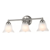 Ashhurst 3-Light Brushed Nickel Bath Vanity Light
