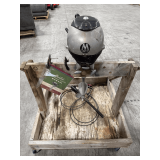 Martin '60' Vintage Boat Motor with Manual and Rolling Stand