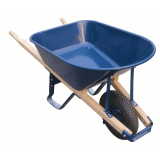 Westward Wheelbarrow: Steel Tray, 6 cu ft, 286 lb