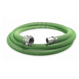 Water Suction/Discharge Hose: 2' ID, Green 2x2