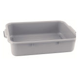 CRESTWARE Bus Tub, Gray, Plastic, 7' H, 20.5' L