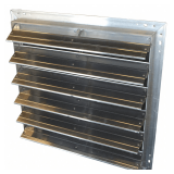 56.1'H Vert Intake Shutter, Alum, Double