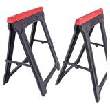 JEGS Folding Saw Horses 2 Pack - 350 lb Capacity