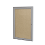 1-Door Enclosed Bulletin Board, Vinyl
