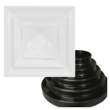 Diffuser: Ceiling, 23.75 in H x W, Lay-In, Plastic