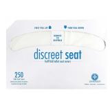 HOSPECO Toilet Seat Covers 1/2 Fold, 250 Sheets