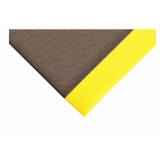 Antifatigue Runner,Black,YllwBrdr,3x12ft
