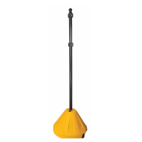 Sign Base with Post: 16 lb Base, 22x22x24 in Dia