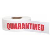 Barricade Tape 1000 ft x 3 in, Quarantined Legend