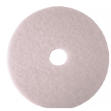 Buffing Pad: Cleaning/Buffing, White, 20 in Dia