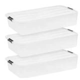 50 Qt./12.5 Gal. Under Bed Storage (3-Pack)