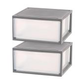 IRIS USA 47 qt Clear Plastic Stacking Drawers