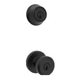 Maven Keyed Entry Knob & Deadbolt Matte Black