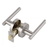 Italica Satin Nickel Privacy Door Handle Set