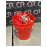 Bucket of Clothing Items