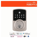 Defiant Satin Ni. Wi Fi Deadbolt with Hubspace