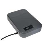 16-Gauge Portable Lock Box with 3-Digit Lock Black