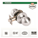 Light Duty Passage Knob, Satin Chrome