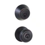 Hartford Aged Bronze Deadbolt Combo Pack
