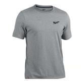 Milwaukee L Short Sleeve Crew Neck Gray Tee Shirt