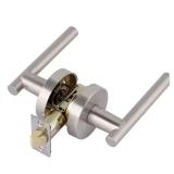 Italica Satin Nickel Privacy Door Handle Set