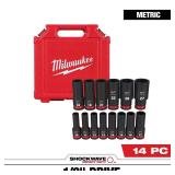 Shockwave 1/2 in Drive Deep Socket Set (14-Pc)