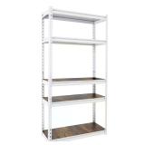 White 5-Tier Boltless Garage Rack (30x60x12)