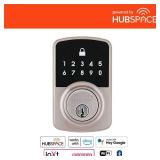 Defiant Satin Ni. Wi Fi Deadbolt with Hubspace