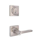 Tonebridge Satin Nickel Cylinder Pack Square Rose