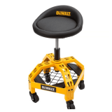 DeWalt Black Vinyl/ Foam Swivel Shop Stool