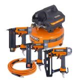 RIDGID 6 Gal Portable Compressor + Nailer Set