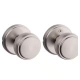 Sora Satin Nickel Hall/Closet Round Rose Door Knob