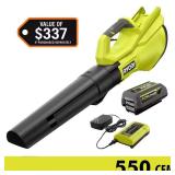 RYOBI 40V 120 MPH Leaf Blower w/ 4.0Ah Battery