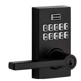 SmartCode Matte Black Keypad Handle with SmartKey