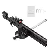 Precision Miter Gauge: 3/4 x 3/8 in Aluminum Gauge