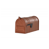 Postal Pro Post Mount Copper Metal Large Mailbox