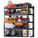 5-Tier Steel Garage Storage Shelving Unit Black