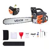 VEVOR 62cc Gas Chainsaw, 20' / 3.8 HP, Dual Tanks
