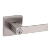 Singapore Square Satin Nickel Keyed Door Handle