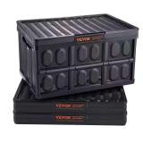 Collapsible Storage Bins with Lids 45L (3-Pack)