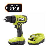 RYOBI ONE+ 18V Drill/Driver Kit w/ 1.5Ah Battery