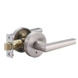 Tarragona Satin Nickel Privacy Door Handle Set