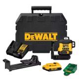 20V Laser Level Kit: 3-Plane Beam, 2.0Ah Battery
