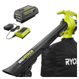 RYOBI 40V Vac Attack Leaf Vac/Mulcher 5Ah Battery