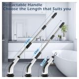 Bomves Electric Spin Scrubber, Cordless 8 Heads