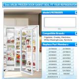 63'x19.1' Frigidaire Door Gasket Grey