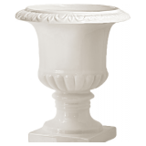 Serene Spaces White Vase, 10.25' Ceramic