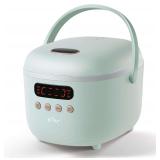 Bear Rice Cooker 4 Cups, 6 Functions, 2L Green