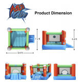 ACTION AIR Bounce House with Blower, Durable Sewn